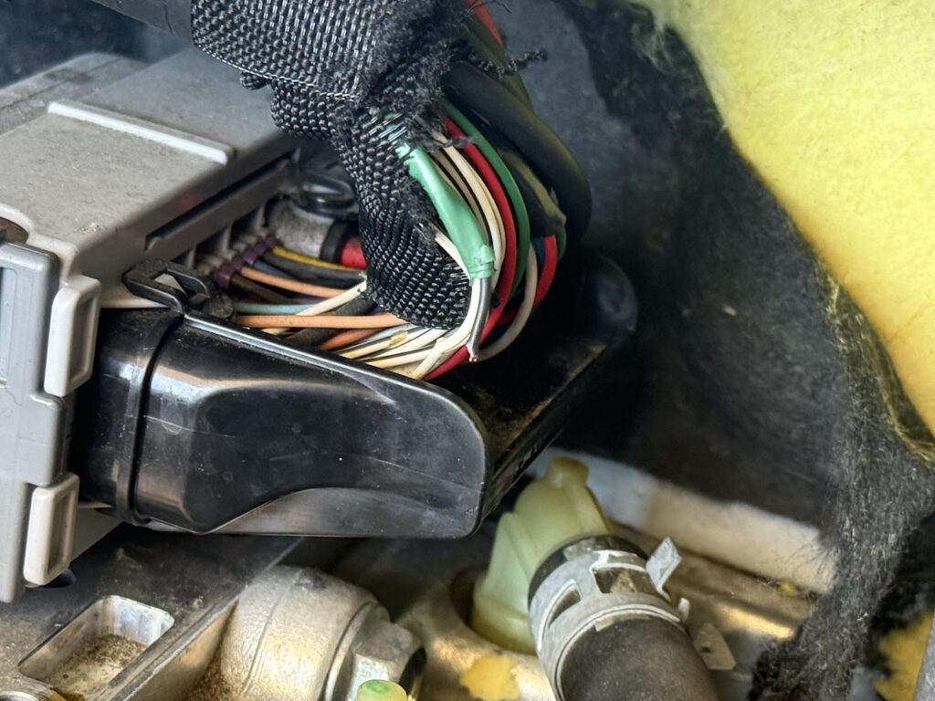 2011 Toyota Prius electrical wiring harness in progress